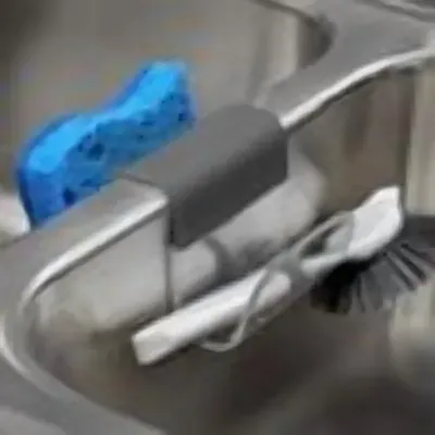 Cora Sink Saddle for Double Sink Sponge and Brush Storage (6-Pack)
